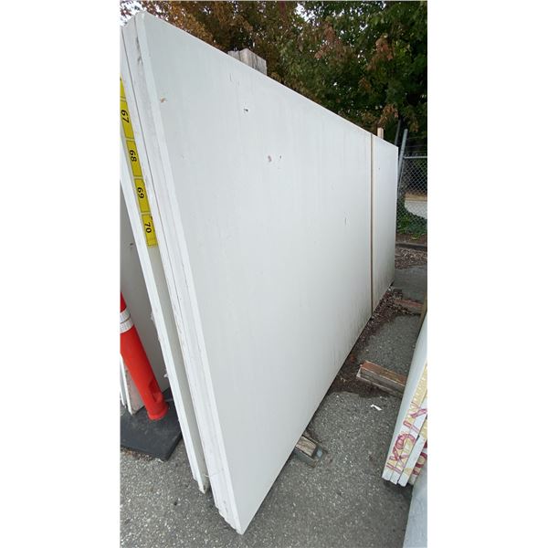 1 WHITE STONE COUNTERTOP SLAB APPROX 10' 7"L X 5' 4"W X 1 1/4" THICK