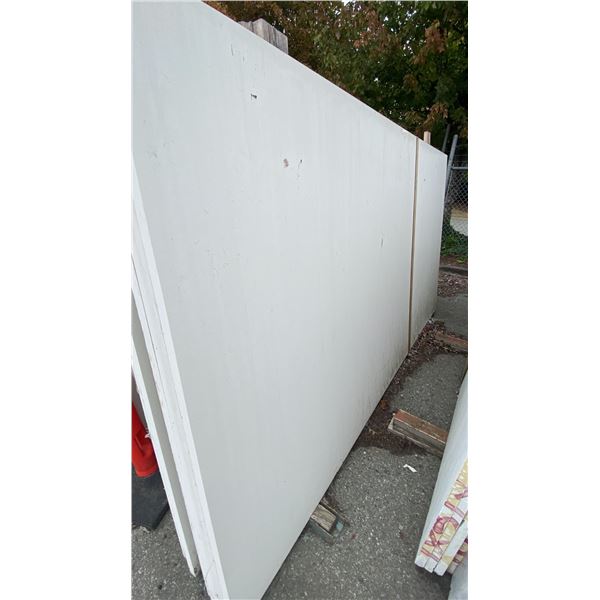 1 WHITE STONE COUNTERTOP SLAB APPROX 10' 7"L X 5' 4"W X 1 1/4" THICK
