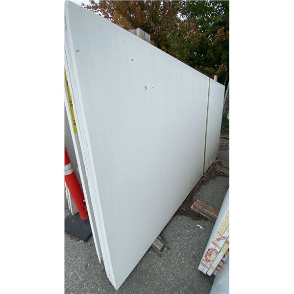 1 WHITE STONE COUNTERTOP SLAB APPROX 10' 7"L X 5' 4"W X 1 1/4" THICK