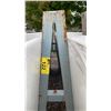 Image 1 : METAL A-FRAME STORAGE RACK APPROX 8' 2"W X 5' 11"H X 5' BASE BARS