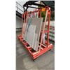 Image 3 : ABACO ORANGE MOBILE A-FRAME MATERIAL RACK APPROX 7'L X 6'H X 3' 7" W AT BASE