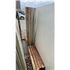 Image 2 : 4 SINGLE METAL A-FRAME STORAGE RACKING SECTIONS APPROX 5' 2"H X 7' 7" ACROSS AT BASE