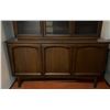 Image 2 : Wood Display Cabinet with Glass Doors and Storage Base
