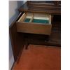 Image 7 : Wood Display Cabinet with Glass Doors and Storage Base
