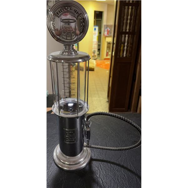 Novelty Chrome Liquor Dispenser Shaped Like Gas Pump