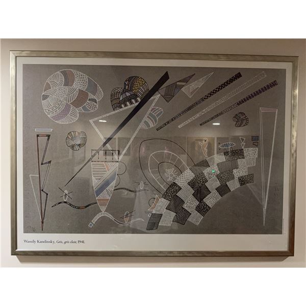Wassily Kandinsky Gris, gris clair 1941 Framed Print 41x30