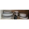 Image 4 : Kitchen Cupboard Contents with Plates, Glasses, Mugs and Assorted Items