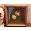 Image 4 : Decor Lot with Coppercraft Guild Mail Holder, Vases, and Framed Decorative Eggs