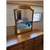 Image 1 : Gerard Collin Inc. Wood Dresser 70" x 20" x 32" with Mirror 35" x 48"