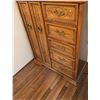 Image 2 : Gerard Collin Inc. Oak Tallboy Chest with Drawers and Cabinet