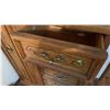 Image 4 : Gerard Collin Inc. Oak Tallboy Chest with Drawers and Cabinet