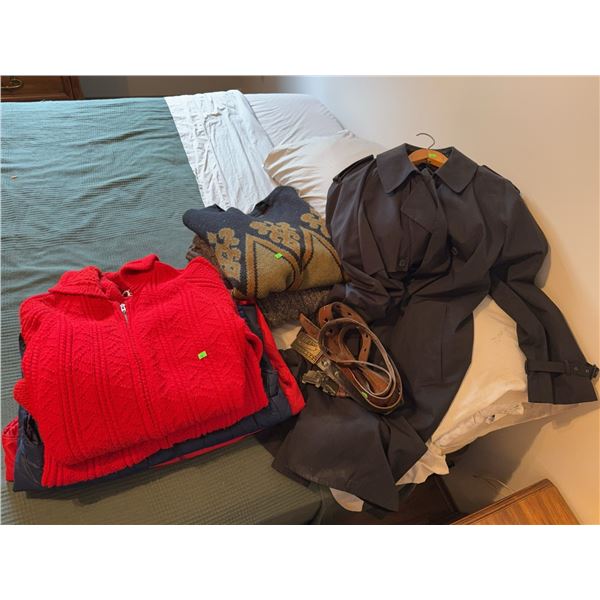 Large Size Men's Clothing and Belts Including Sandv and Moores