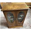 Image 2 : Wooden Jewelry Cabinet with Floral Glass Doors