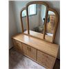 Image 1 : Palliser Dresser With Attached Mirror, Drawers and Cabinet.