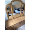Image 2 : Palliser Dresser With Attached Mirror, Drawers and Cabinet.