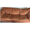 Image 1 : Set 3 Brown Fabric Couches Including Large Sofa, 100" Wide- See All Photos