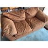 Image 2 : Set 3 Brown Fabric Couches Including Large Sofa, 100" Wide- See All Photos