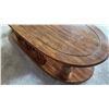 Image 2 : Wooden Tabletop with Circular Inlay Design