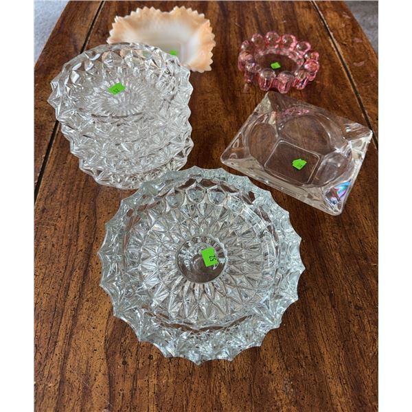 Assorted Glass Ash Trays