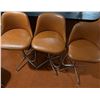 Image 2 : Mid-Century Bar Stools w/ Vinyl Cushions and Chrome Bases
