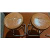 Image 4 : Mid-Century Bar Stools w/ Vinyl Cushions and Chrome Bases