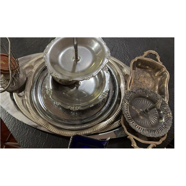 Metalware Trays, Toronto Coasters and Other Serving Pieces