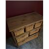 Image 2 : Wood Cabinet with Six Wicker Basket Drawers
