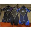 Image 1 : Six Assorted Shorty and Sleeveless Wetsuits, Assorted Sizes