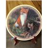 Image 5 : 5 Wildlife Marble Art Plaques & Wood Eagle Sculpture