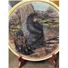 Image 6 : 5 Wildlife Marble Art Plaques & Wood Eagle Sculpture