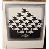 Image 4 : M.C. Escher Prints on Foamboard, Drawing Hands and Sky and Water, 25x22 in