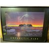 Image 1 : "Antarctic Fire" Framed Poster by Simon Fraser, 33x25 Inches