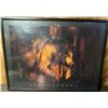 Image 1 : Brandenburg "Wolf Spirit of the Sacred Forest" Framed Poster 33x25