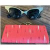Image 6 : Bugatti Black Leather Briefcase, Tooled Leather Bag, Sunglasses w/ Case