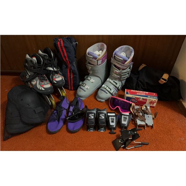 Assorted Sporting Goods- Rollerblades, Ski Boot and More!