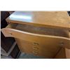 Image 2 : Vintage Five Drawer Wood Dresser