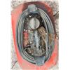 Image 4 : Vintage Evinrude Steel Outboard Marine Gasoline Tank With Fuel Line