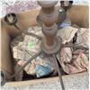 Image 8 : Vintage Bauer Skates,Coppercraft Towel Rings and Vase, Chandelier