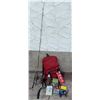Image 1 : Fishing Rod and Gear Set with Red Backpack
