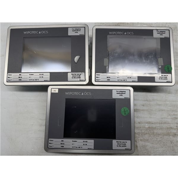 (3) Wipotec #HC / 70054253 Bedienterminal HMI Touchscreens