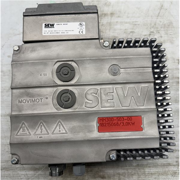 Sew Eurodrive #18215068/3.0KW / MM30D-503-00 Movitrac Drive Inverter w/#movimot MM30D-503-00/1/BEM/A