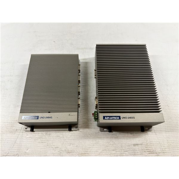 Lot of (2) Advantech #UNO-2484G-6731AE & #UNO-2483G-474AE
