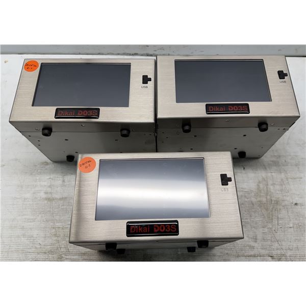 (3) Shanghai Dikai #DK-D03S Left Hand Thermal Transfer Overprinters