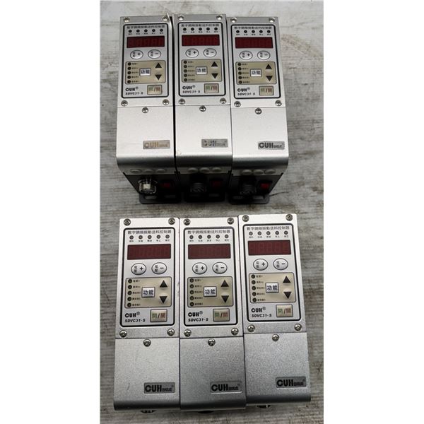 Lot of (6) Cuh #SDVC31-S Variable Frequency Vibratory Feeder Controllers