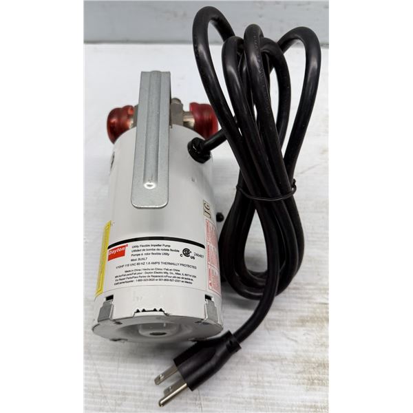 Dayton #5UXL7 Utility Flexible Impeller Pump 1/10HP 115VAC 60HZ 1.6AMPS