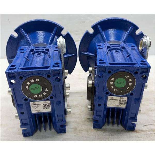 (2) Motovario #9834389-025 / NMRV 050 i 10,00 Worm Gearboxes