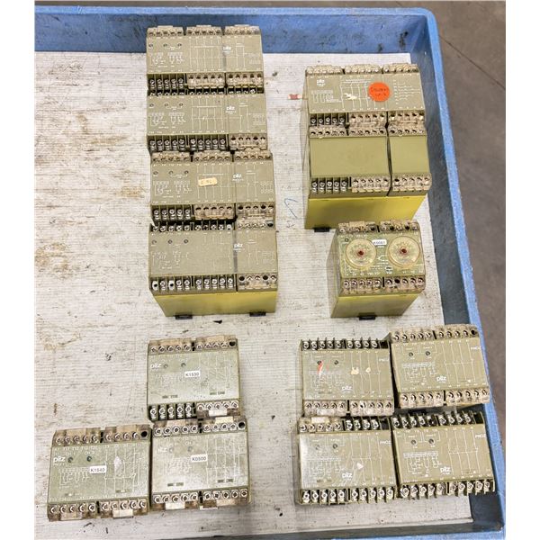 Lot of (14) Pilz Safety Relays