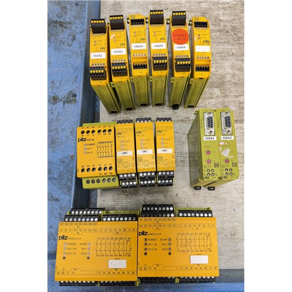 Lot of (14) Pilz Safety Relays