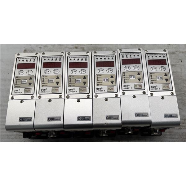 Lot of (6) Cuh #SDVC31-S Variable Frequency Vibratory Feeder Controllers
