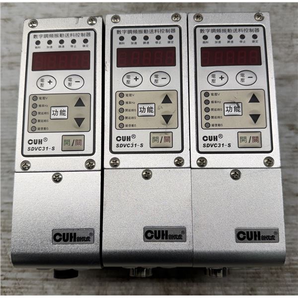 (3) Cuh #SDVC31-S Variable Frequency Vibratory Feeder Controllers